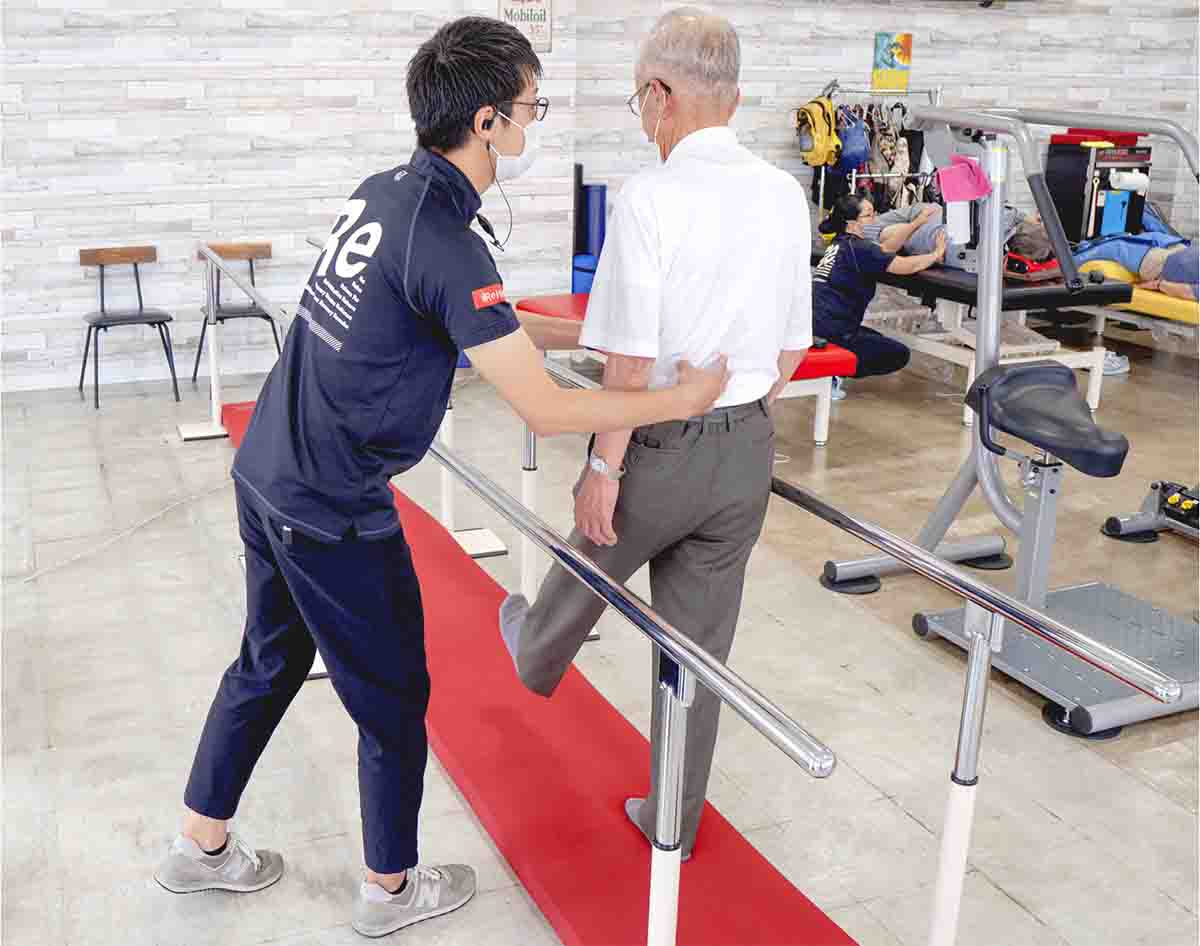 リハモでの運動トレーニングの様子