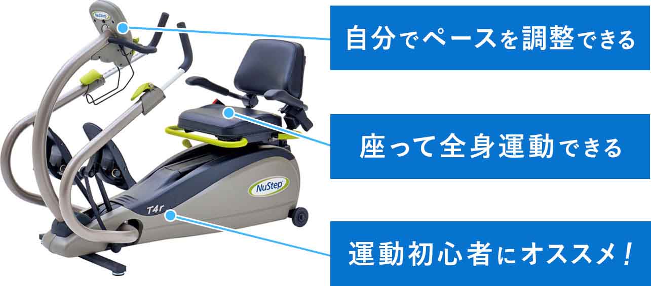 「ニューステップ」:運動初心者にオススメの座って全身運動のできるマシン!